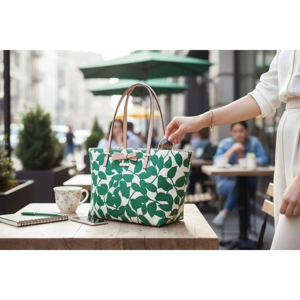 Kate Spade South Poplar Street Francis Leaves Tote -‎ NWOT (New)